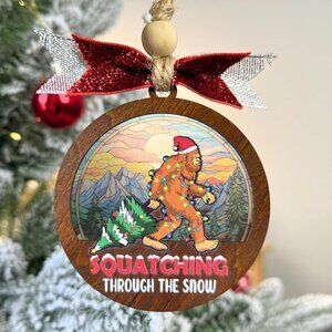 Big Foot Christmas Ornament